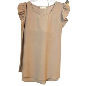 Les Amis Ruffle Top Size S